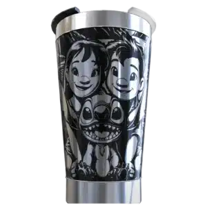 Copo térmico personalizado Copo Personalizado Lilo Stitch com gravação a laser em 360 graus