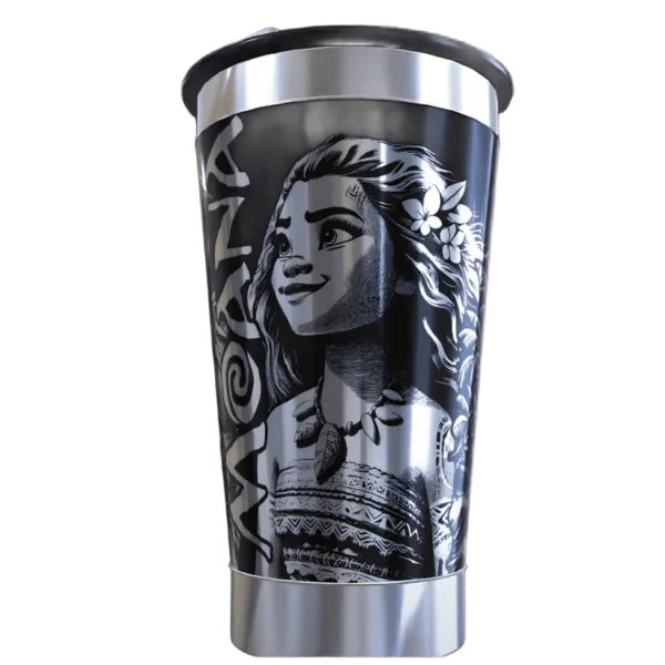 Copo térmico personalizado Copo Personalizado Moana com gravação a laser em 360 graus