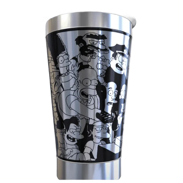 Copo térmico personalizado Copo Personalizado Os Simpsons com gravação a laser em 360 graus