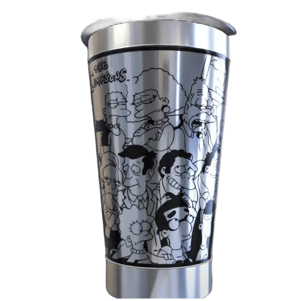 Copo térmico personalizado Copo Personalizado Os Simpsons1 com gravação a laser em 360 graus