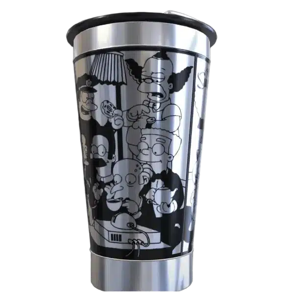 Copo térmico personalizado Copo Personalizado Os Simpsons2 com gravação a laser em 360 graus