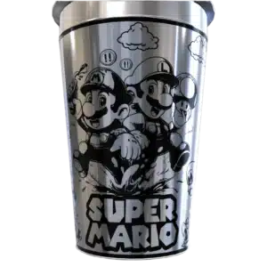Copo térmico personalizado Copo Personalizado Super Mario World com gravação a laser em 360 graus