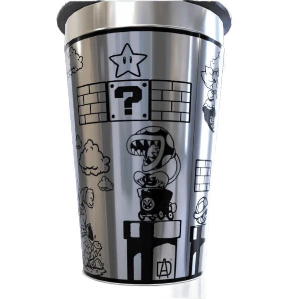 Copo térmico personalizado Copo Personalizado Super Mario World2 com gravação a laser em 360 graus