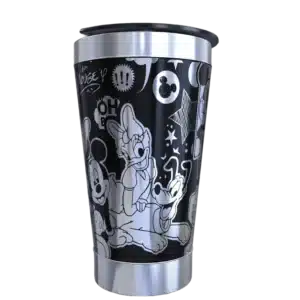 Copo térmico personalizado Copo Personalizado Turma da Disney com gravação a laser em 360 graus