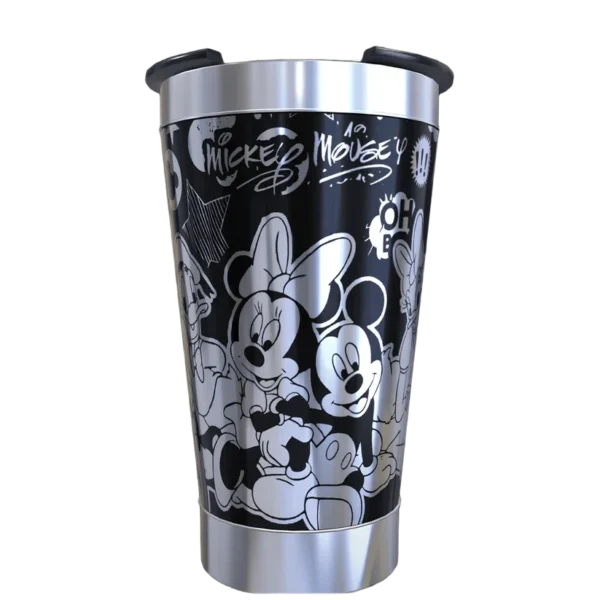 Copo térmico personalizado Copo Personalizado Turma da Disney1 com gravação a laser em 360 graus