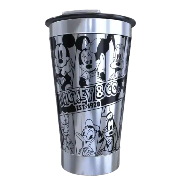 Copo térmico personalizado Copo Personalizado Turma da Disney2 com gravação a laser em 360 graus