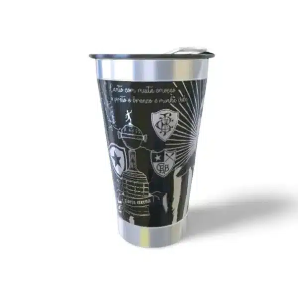Copo térmico personalizado Copo Termico Botafogo 1 com gravação a laser em 360 graus