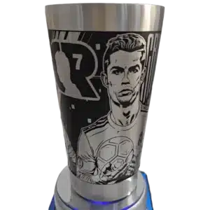 Copo térmico personalizado Copo Termico CR7 com gravação a laser em 360 graus