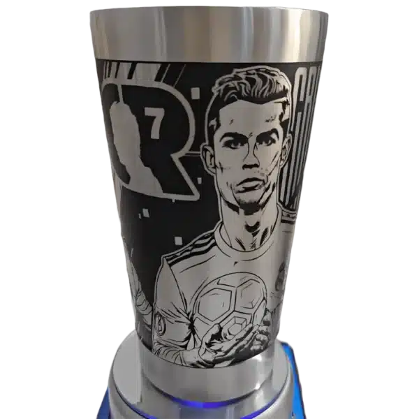 Copo térmico personalizado Copo Termico CR7 com gravação a laser em 360 graus