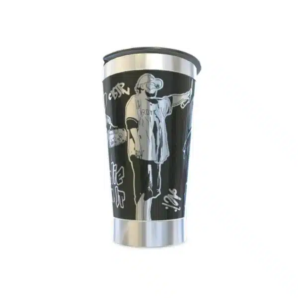 Copo térmico personalizado Copo Termico Charlie Brown Jr 2 com gravação a laser em 360 graus
