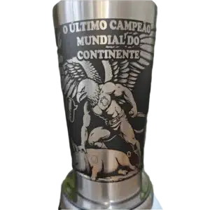 Copo térmico personalizado Copo Térmico Corinthians campeão paulista1 com gravação a laser em 360 graus