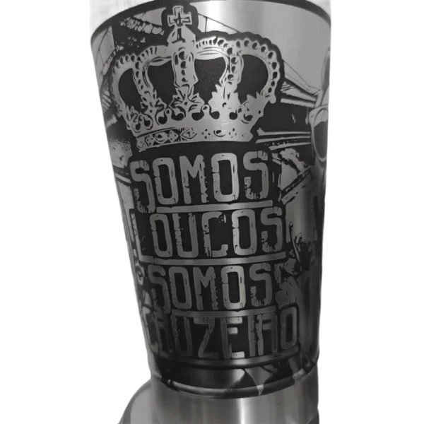 Copo térmico personalizado Copo Termico Cruzeiro2 com gravação a laser em 360 graus