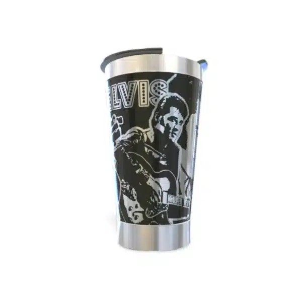 Copo térmico personalizado Copo Termico Elvis Presley com gravação a laser em 360 graus