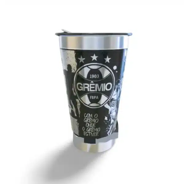 Copo térmico personalizado Copo Termico Gremio com gravação a laser em 360 graus