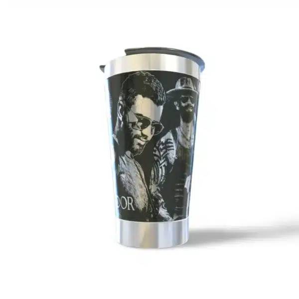 Copo térmico personalizado Copo Térmico Gustavo Lima 2 com gravação a laser em 360 graus