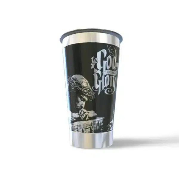 Copo térmico personalizado Copo Termico Jesus 2 com gravação a laser em 360 graus