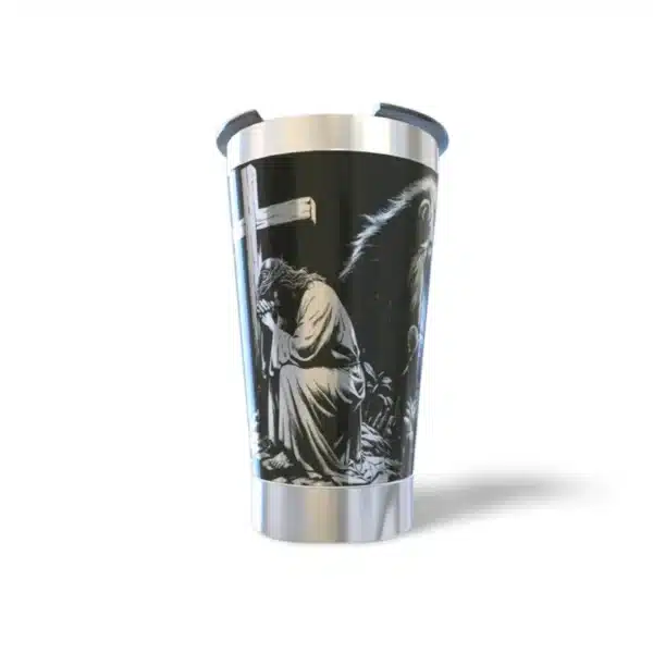 Copo térmico personalizado Copo Termico Jesus com gravação a laser em 360 graus