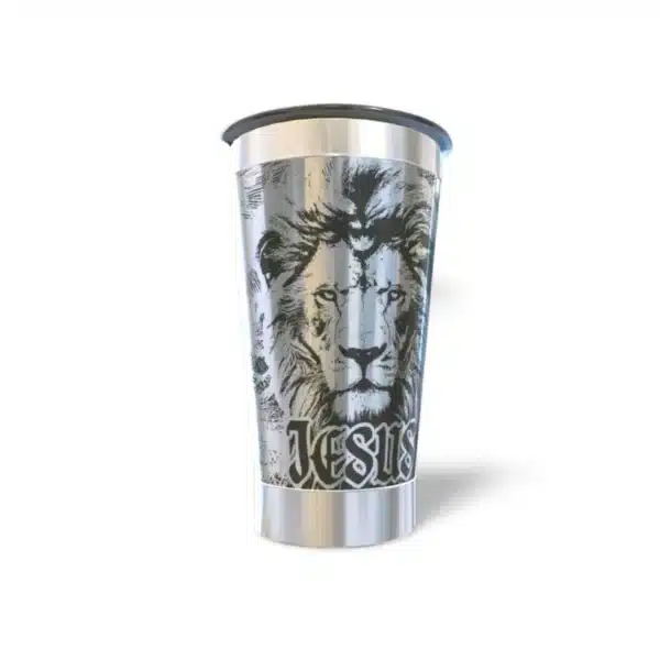 Copo térmico personalizado Copo Termico Jesus4 com gravação a laser em 360 graus