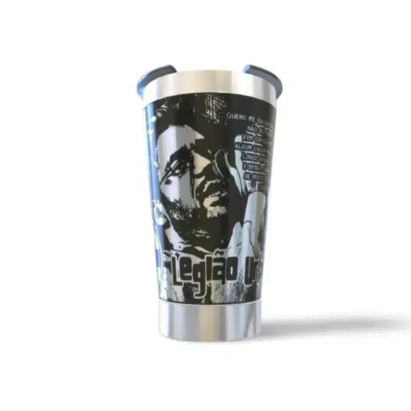 Copo térmico personalizado Copo Termico Legiao Urbana com gravação a laser em 360 graus