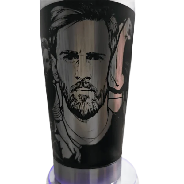 Copo térmico personalizado Copo Térmico Messi1 com gravação a laser em 360 graus