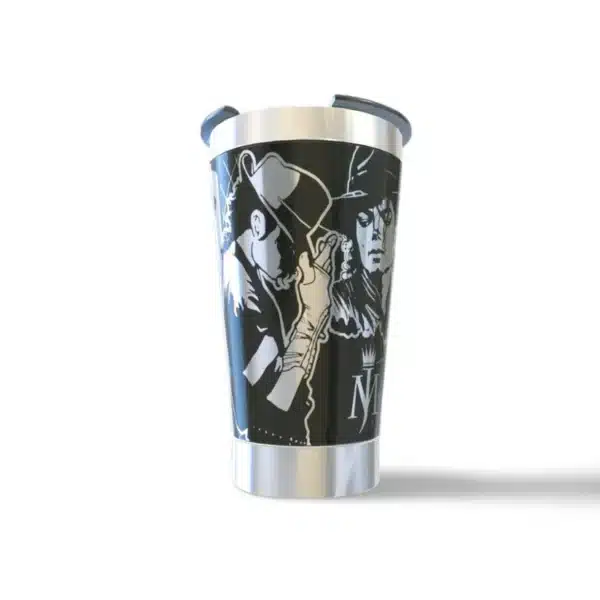 Copo térmico personalizado Copo Termico Michael Jackson com gravação a laser em 360 graus