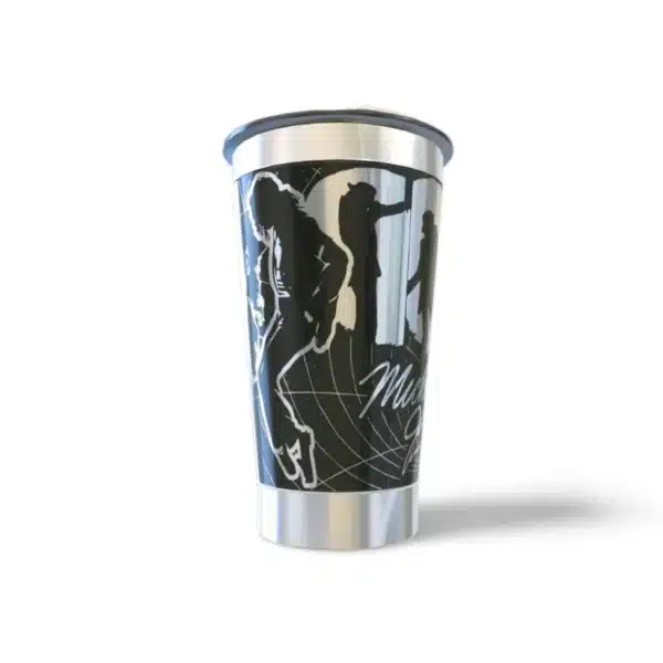 Copo térmico personalizado Copo Termico Michael Jackson1 com gravação a laser em 360 graus
