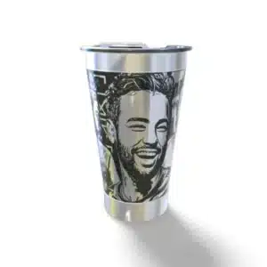 Copo térmico personalizado Copo Termico Santos com gravação a laser em 360 graus