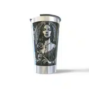 Copo térmico personalizado Copo Termico Umbanda com gravação a laser em 360 graus