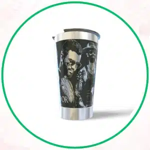 Copo térmico personalizado coleção artistas com gravação a laser em 360 graus