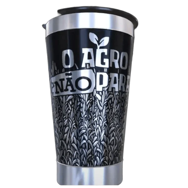 Copo térmico personalizado copo termico agro2 com gravação a laser em 360 graus