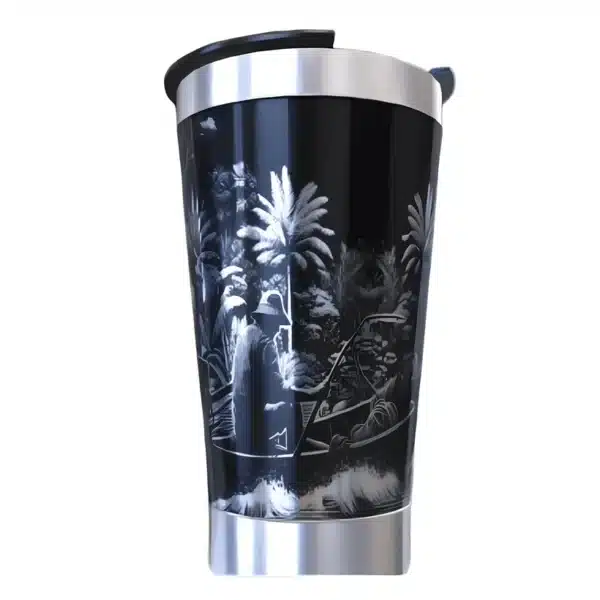 Copo térmico personalizado copo termico onça pintada3 com gravação a laser em 360 graus