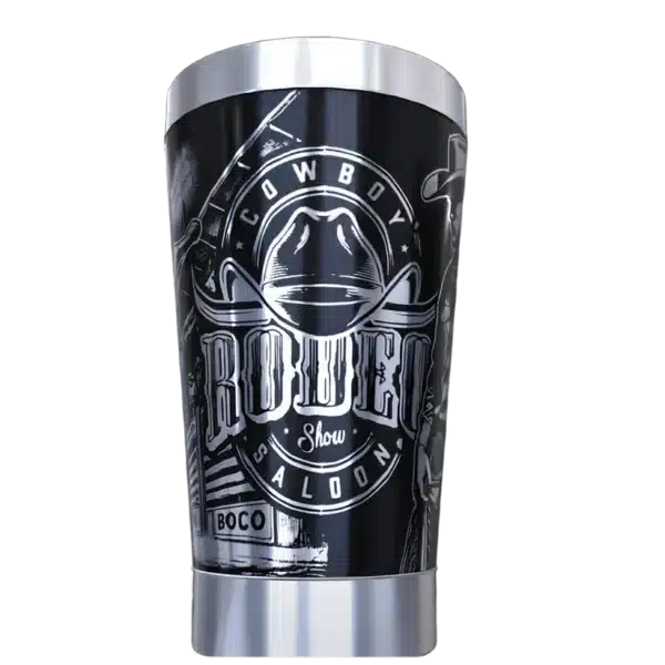 Copo térmico personalizado copo termico rodeio com gravação a laser em 360 graus