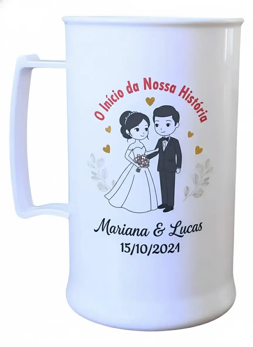 caneca de acrilico